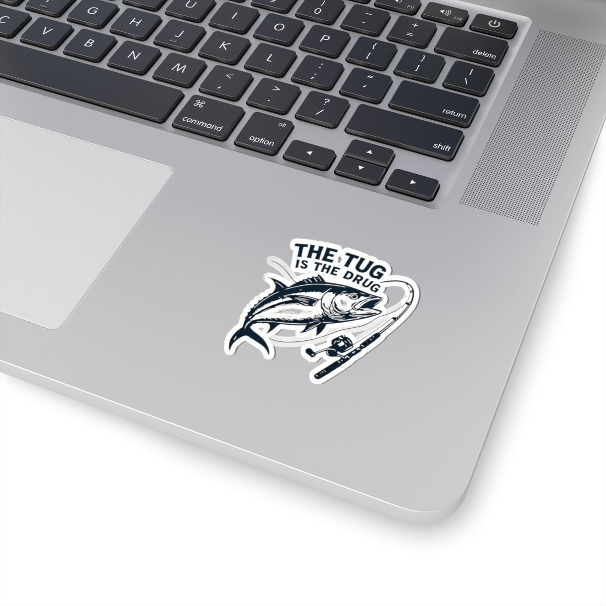 Fishing Enthusiast Kiss - Cut Stickers - "The Tug is The Drug™" Design - Get Tight Gear