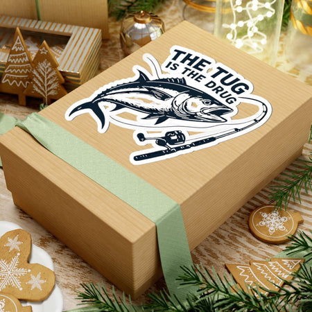 Fishing Enthusiast Kiss - Cut Stickers - "The Tug is The Drug™" Design - Get Tight Gear