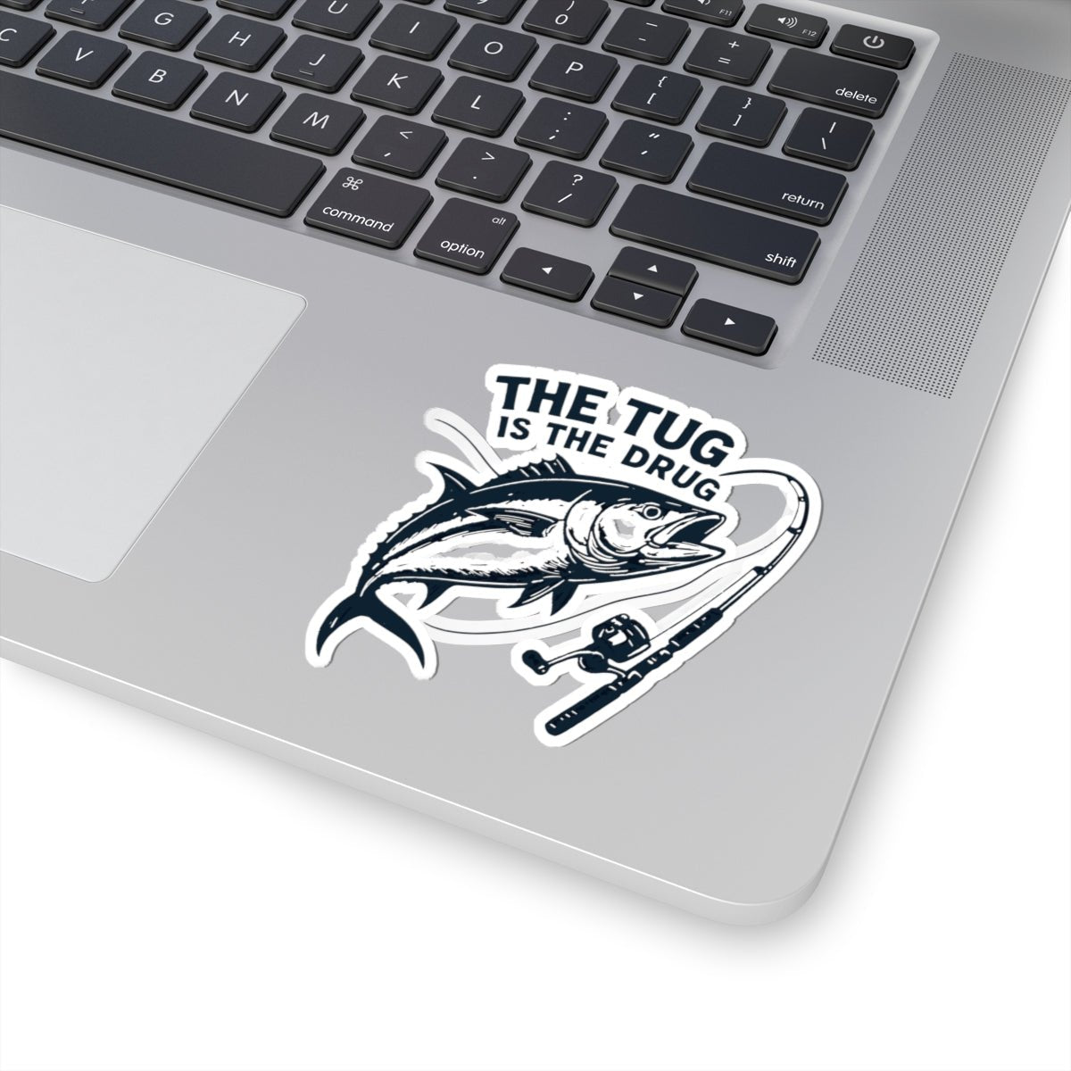 Fishing Enthusiast Kiss - Cut Stickers - "The Tug is The Drug™" Design - Get Tight Gear