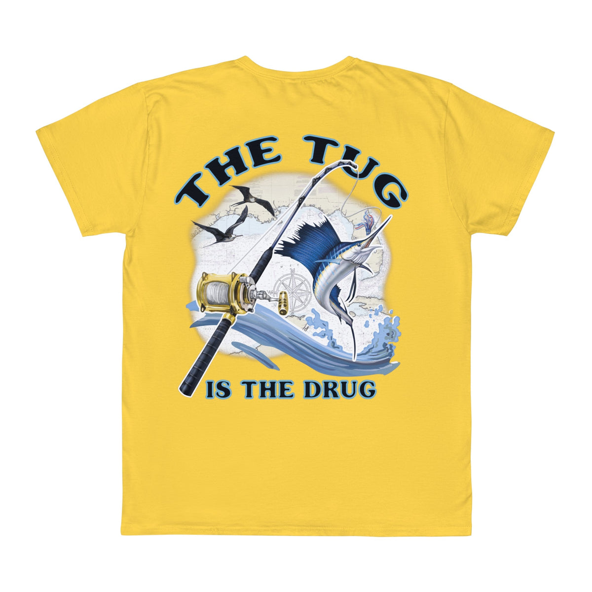 Fishing Enthusiast T-Shirt, Casual Gear, Gift for Anglers, Summer Wear, Outdoor Activities, The Tug is the Drug - Get Tight Gear