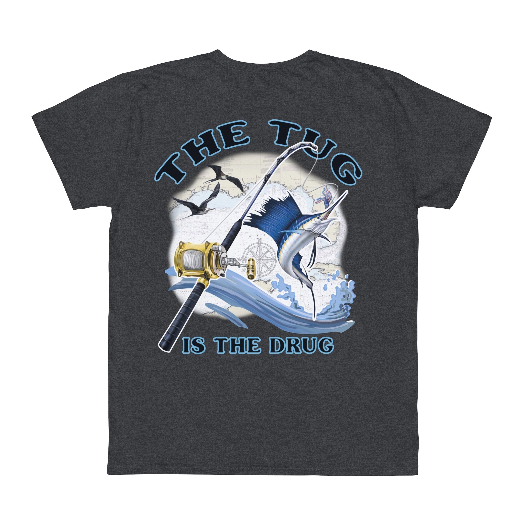 Fishing Enthusiast T-Shirt, Casual Gear, Gift for Anglers, Summer Wear, Outdoor Activities, The Tug is the Drug - Get Tight Gear