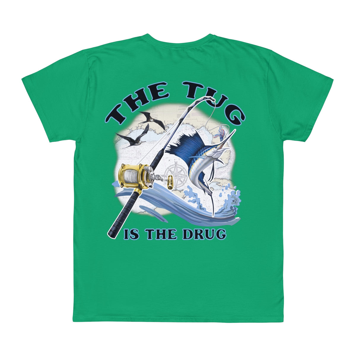 Fishing Enthusiast T-Shirt, Casual Gear, Gift for Anglers, Summer Wear, Outdoor Activities, The Tug is the Drug - Get Tight Gear