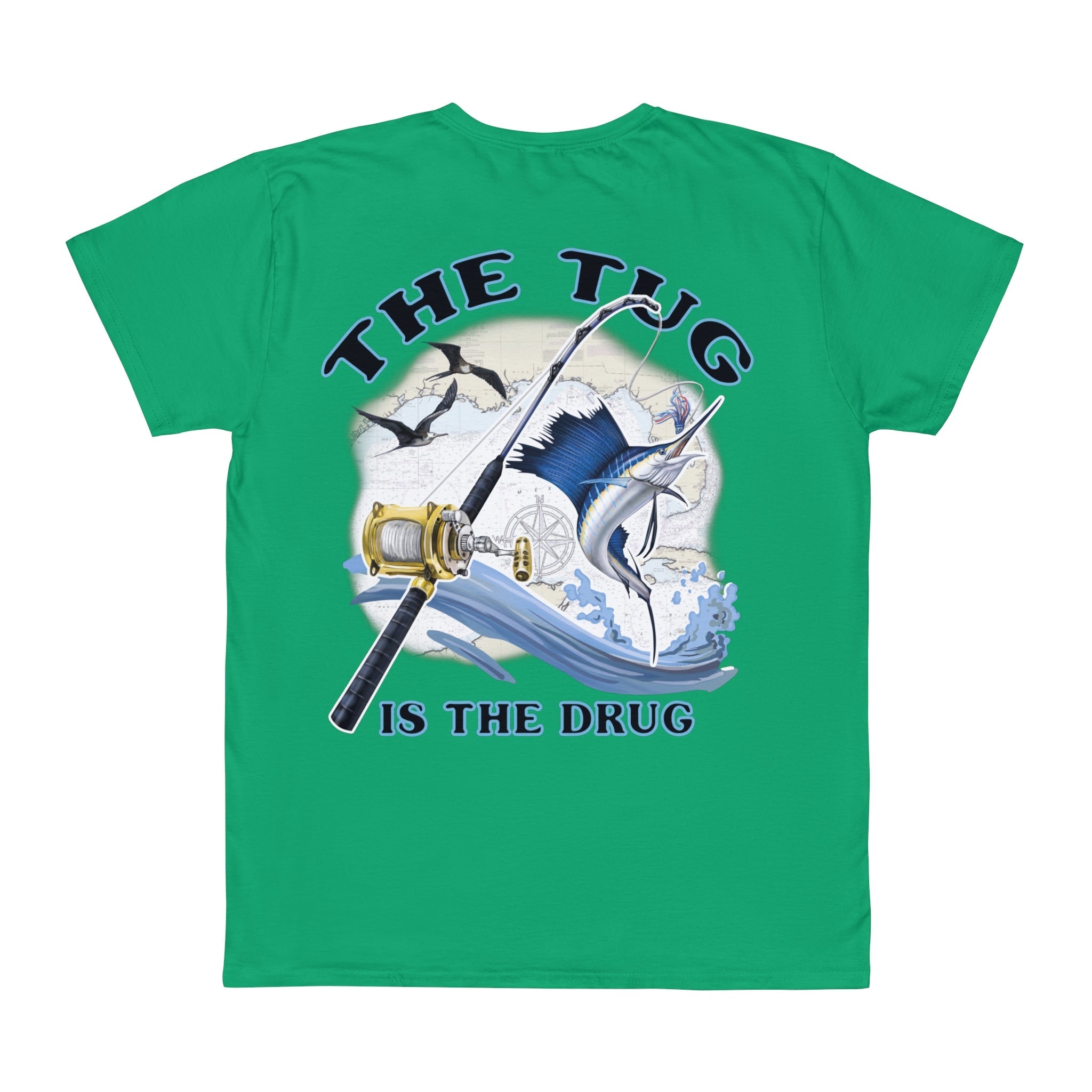Fishing Enthusiast T-Shirt, Casual Gear, Gift for Anglers, Summer Wear, Outdoor Activities, The Tug is the Drug - Get Tight Gear