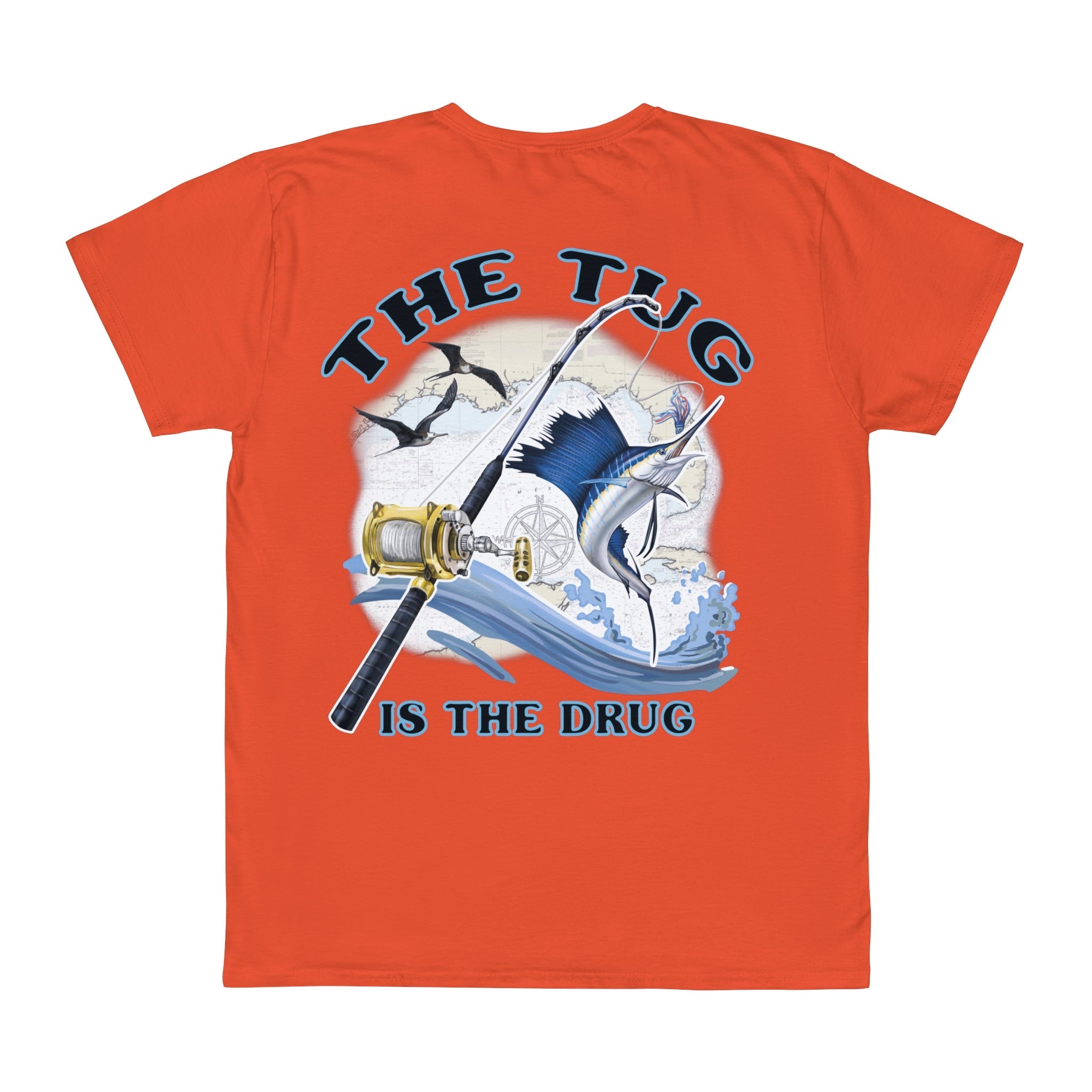 Fishing Enthusiast T-Shirt, Casual Gear, Gift for Anglers, Summer Wear, Outdoor Activities, The Tug is the Drug - Get Tight Gear