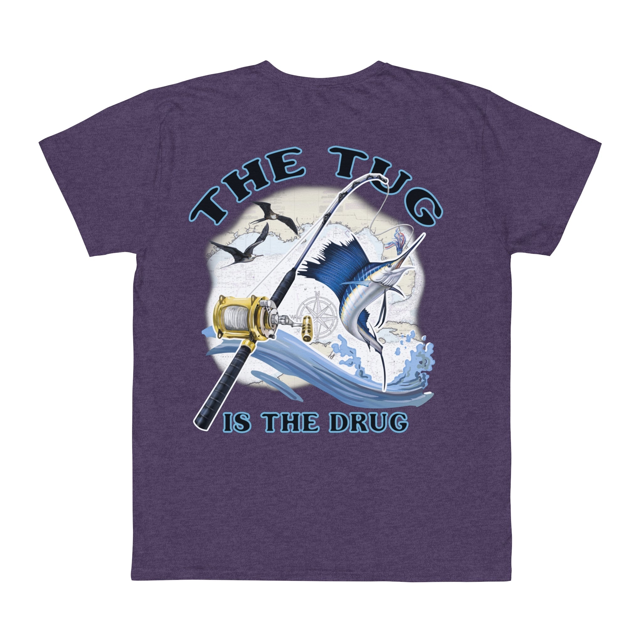 Fishing Enthusiast T-Shirt, Casual Gear, Gift for Anglers, Summer Wear, Outdoor Activities, The Tug is the Drug - Get Tight Gear