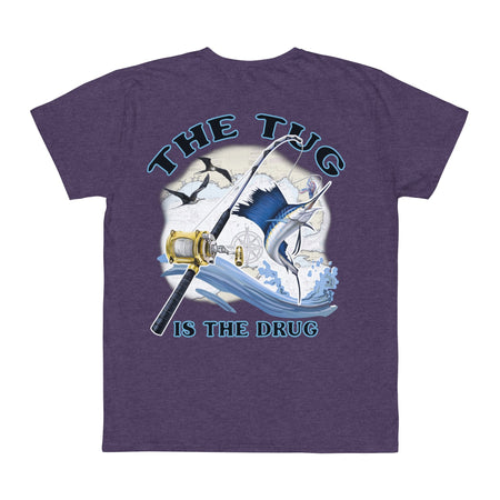 Fishing Enthusiast T-Shirt, Casual Gear, Gift for Anglers, Summer Wear, Outdoor Activities, The Tug is the Drug - Get Tight Gear