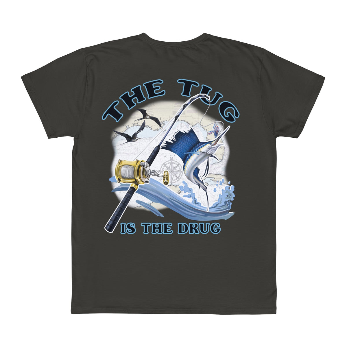 Fishing Enthusiast T-Shirt, Casual Gear, Gift for Anglers, Summer Wear, Outdoor Activities, The Tug is the Drug - Get Tight Gear
