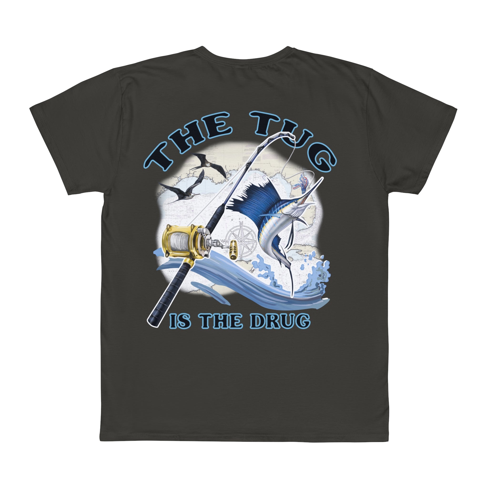 Fishing Enthusiast T-Shirt, Casual Gear, Gift for Anglers, Summer Wear, Outdoor Activities, The Tug is the Drug - Get Tight Gear