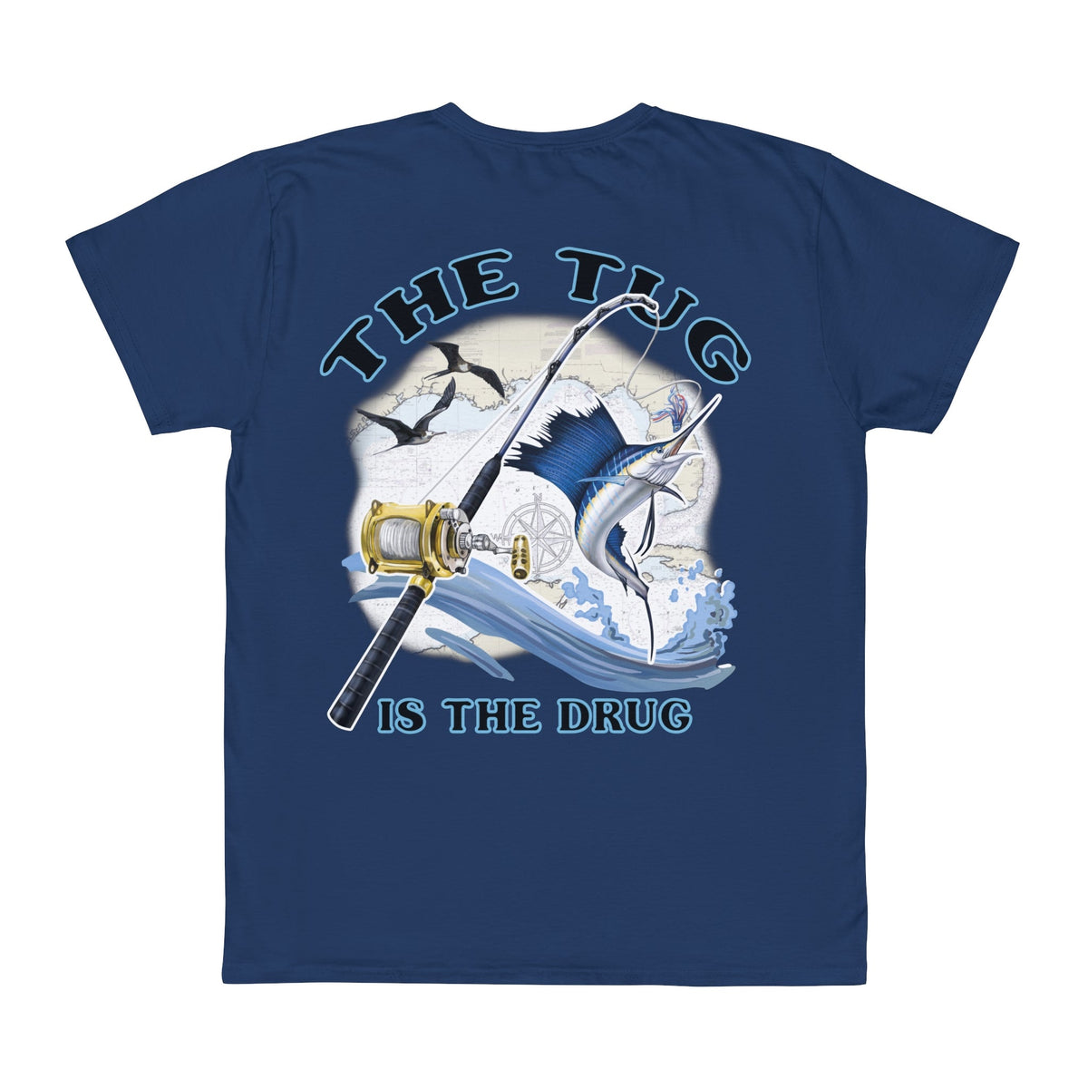 Fishing Enthusiast T-Shirt, Casual Gear, Gift for Anglers, Summer Wear, Outdoor Activities, The Tug is the Drug - Get Tight Gear