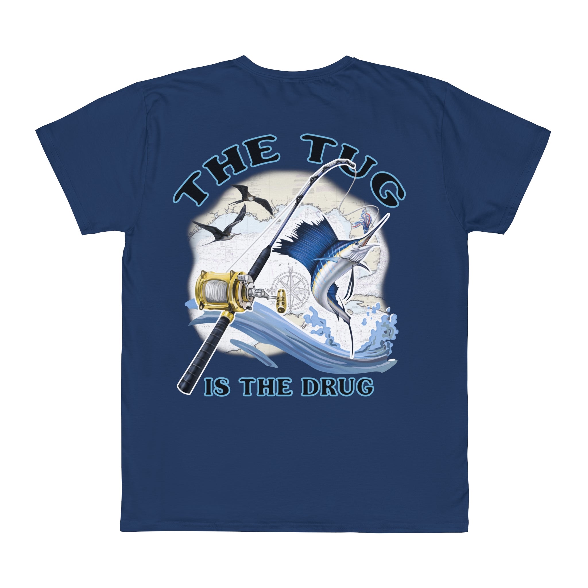 Fishing Enthusiast T-Shirt, Casual Gear, Gift for Anglers, Summer Wear, Outdoor Activities, The Tug is the Drug - Get Tight Gear