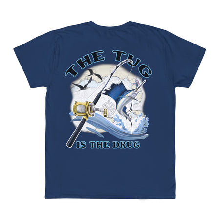 Fishing Enthusiast T-Shirt, Casual Gear, Gift for Anglers, Summer Wear, Outdoor Activities, The Tug is the Drug - Get Tight Gear
