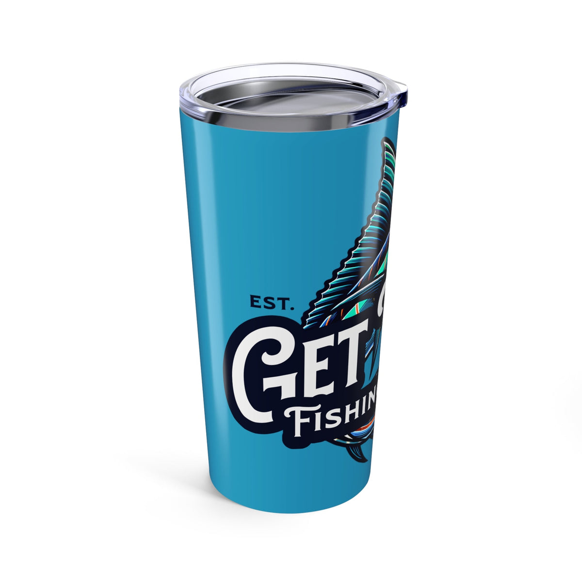 Fishing Gear Tumbler 20oz - Perfect for Anglers & Outdoor Enthusiasts - Get Tight Gear