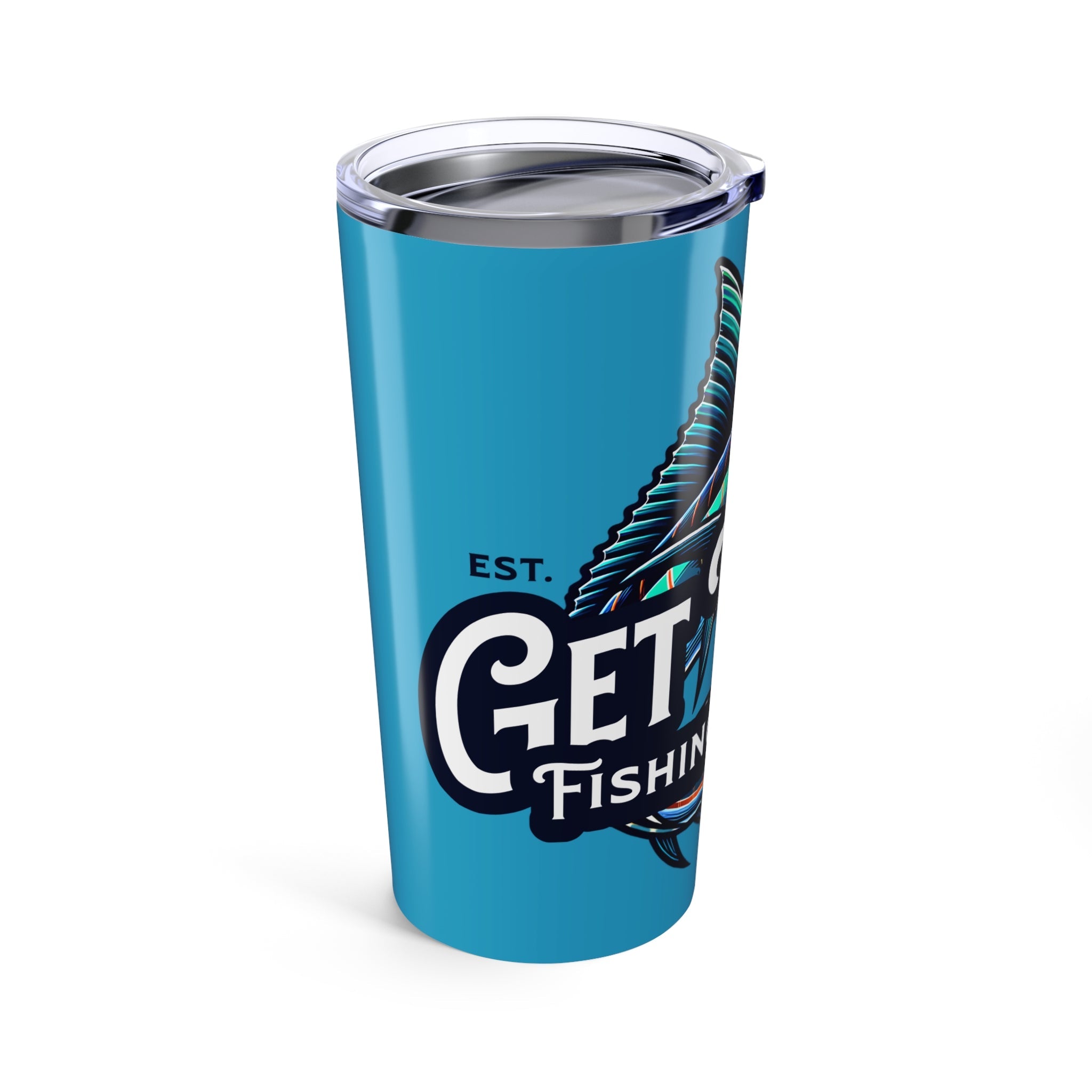 Fishing Gear Tumbler 20oz - Perfect for Anglers & Outdoor Enthusiasts - Get Tight Gear