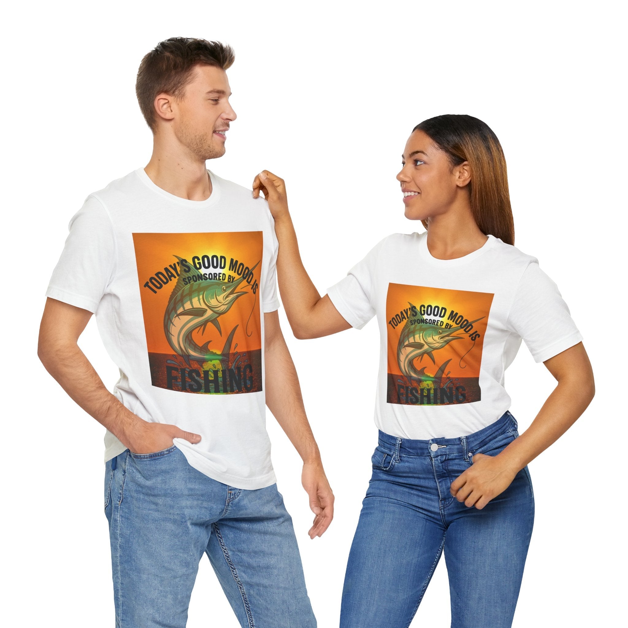 Fishing Good Vibes Unisex T-Shirt - Perfect for Anglers and Outdoor Enthusiasts - Get Tight Gear