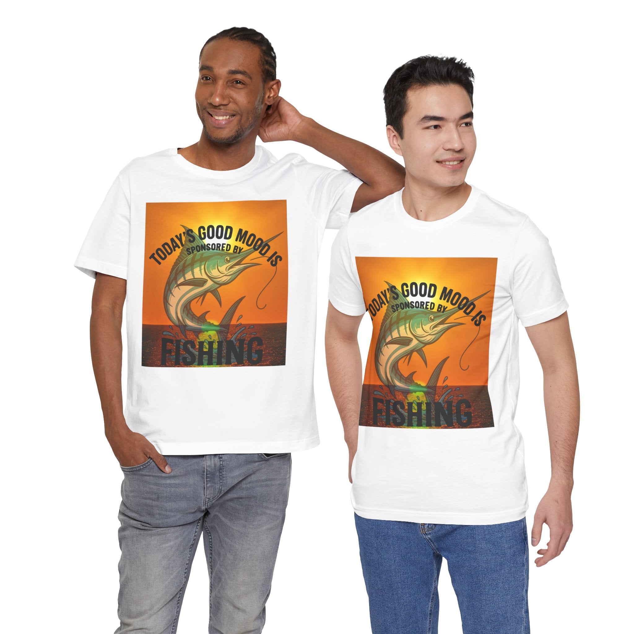 Fishing Good Vibes Unisex T-Shirt - Perfect for Anglers and Outdoor Enthusiasts - Get Tight Gear