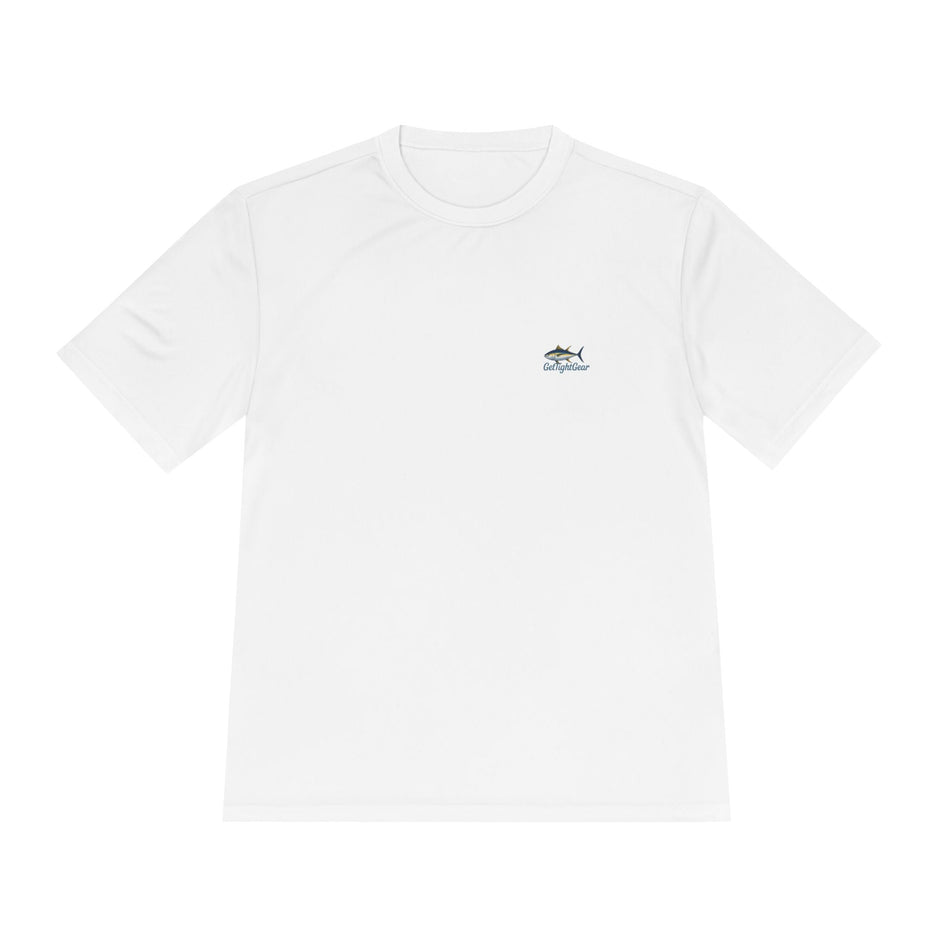 Fishing Graphic Moisture Wicking Tee - "The Tug Is The Drug™" - Get Tight Gear