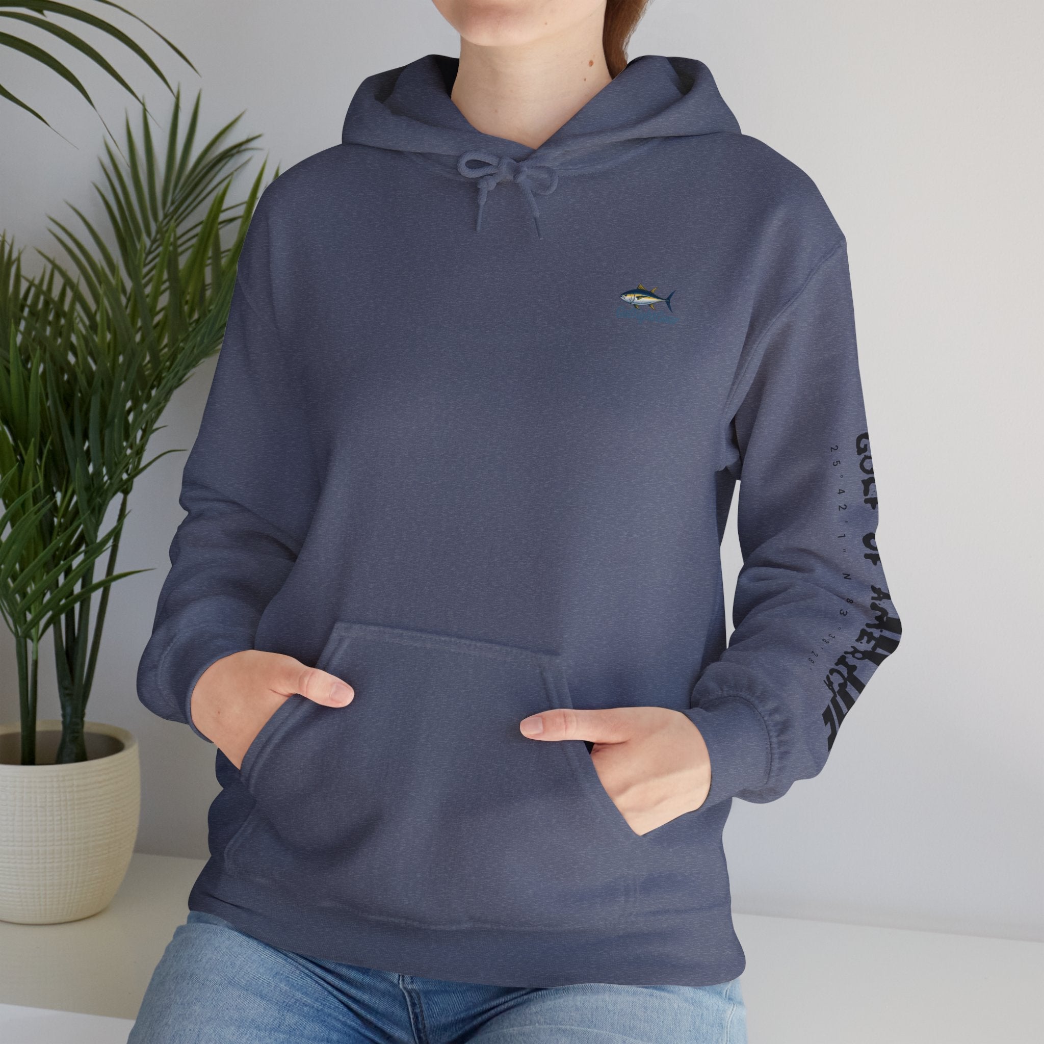 Fishing In The Gulf Hoodie - Unisex Heavy Blend Sweatshirt for Fishing Lovers - Get Tight Gear