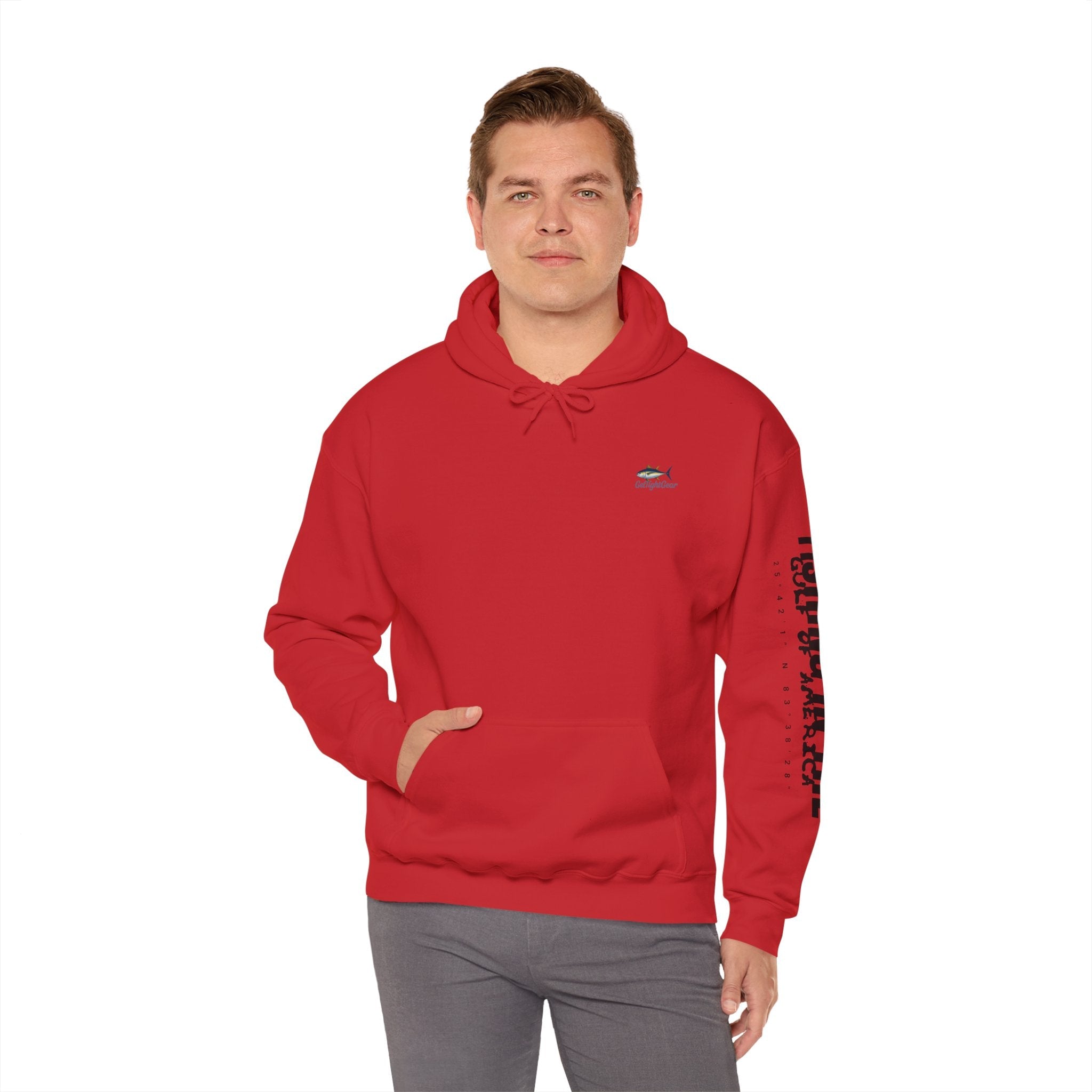Fishing In The Gulf Hoodie - Unisex Heavy Blend Sweatshirt for Fishing Lovers - Get Tight Gear