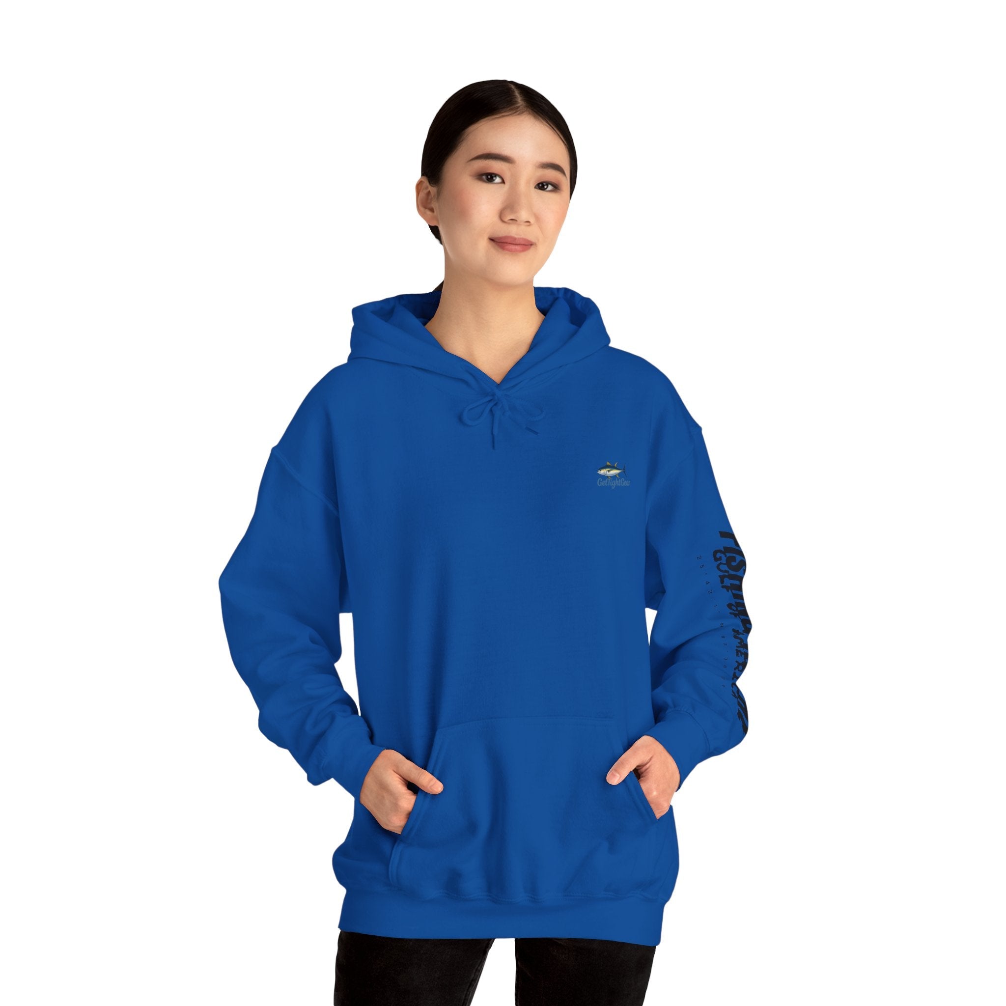 Fishing In The Gulf Hoodie - Unisex Heavy Blend Sweatshirt for Fishing Lovers - Get Tight Gear