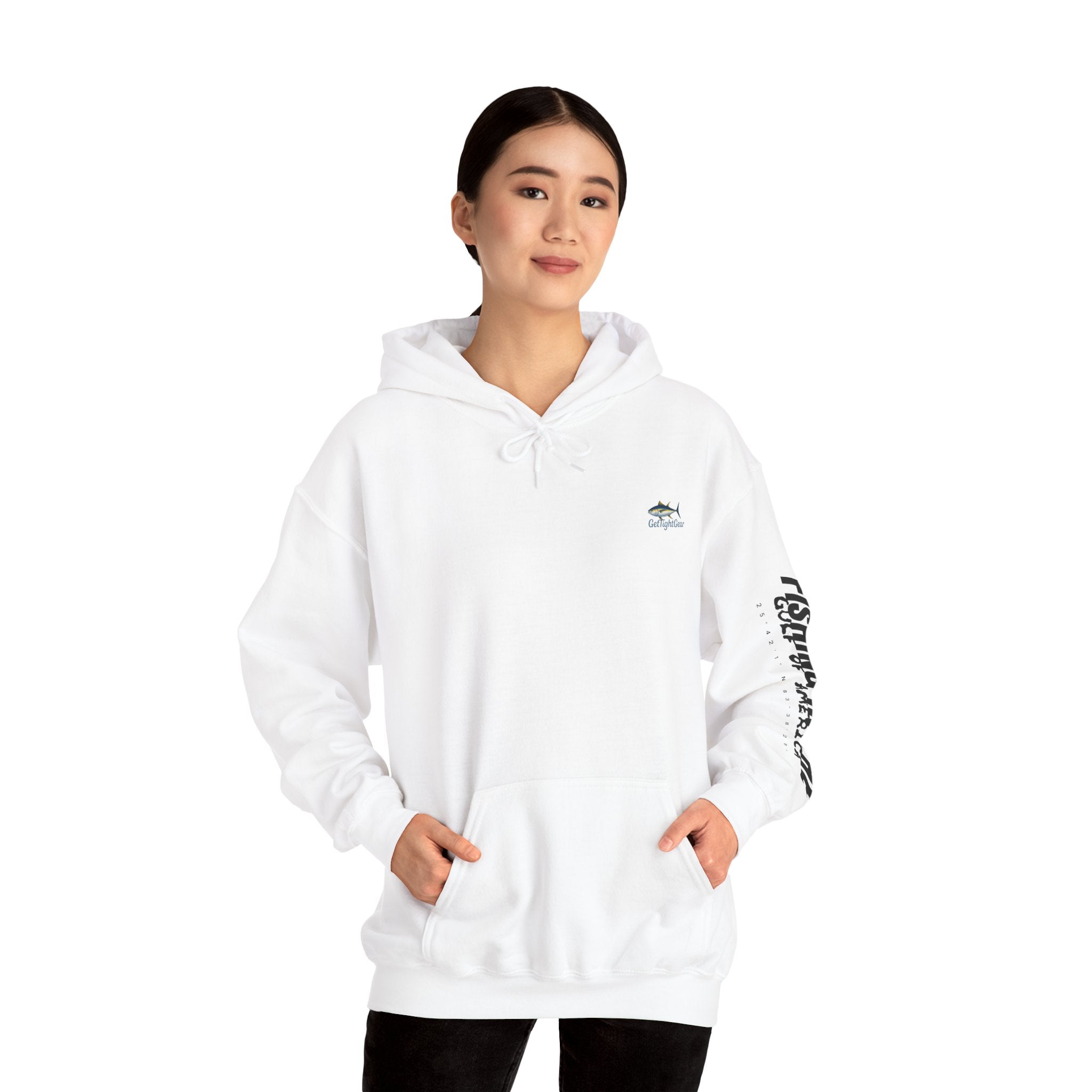 Fishing In The Gulf Hoodie - Unisex Heavy Blend Sweatshirt for Fishing Lovers - Get Tight Gear