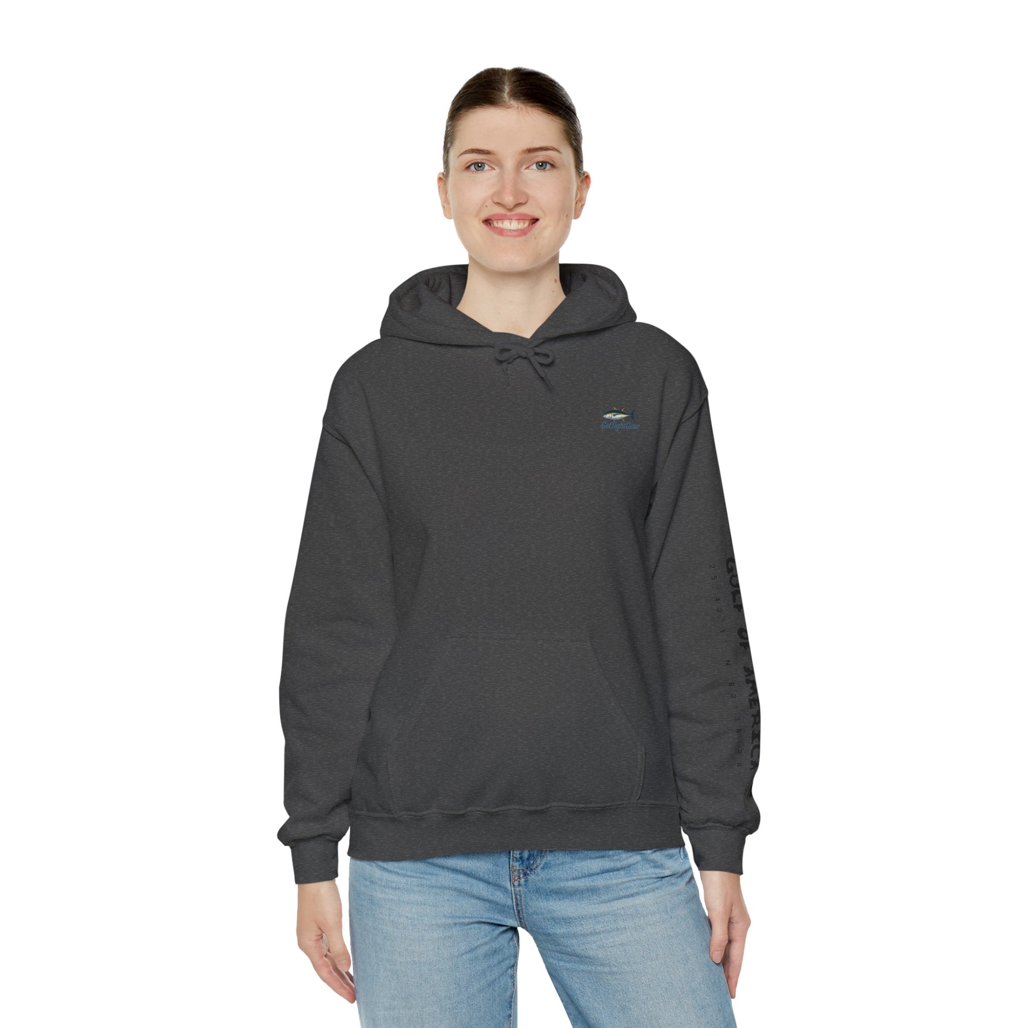 Fishing In The Gulf Hoodie - Unisex Heavy Blend Sweatshirt for Fishing Lovers - Get Tight Gear