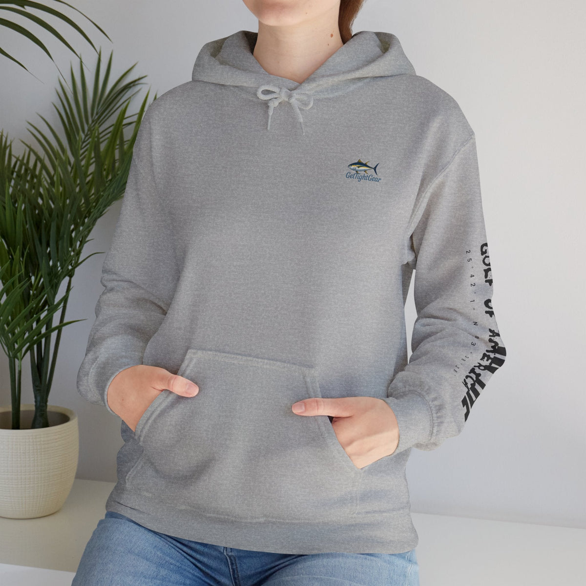 Fishing In The Gulf Hoodie - Unisex Heavy Blend Sweatshirt for Fishing Lovers - Get Tight Gear
