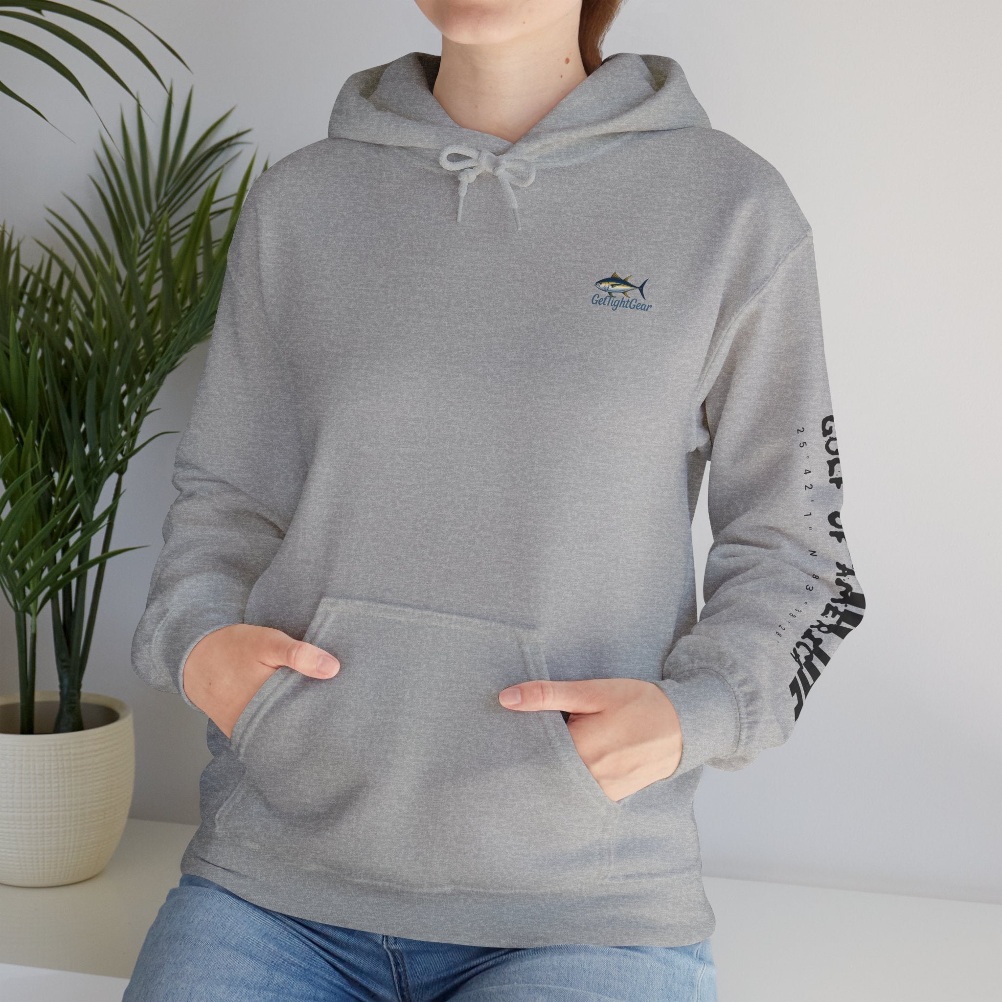 Fishing In The Gulf Hoodie - Unisex Heavy Blend Sweatshirt for Fishing Lovers - Get Tight Gear