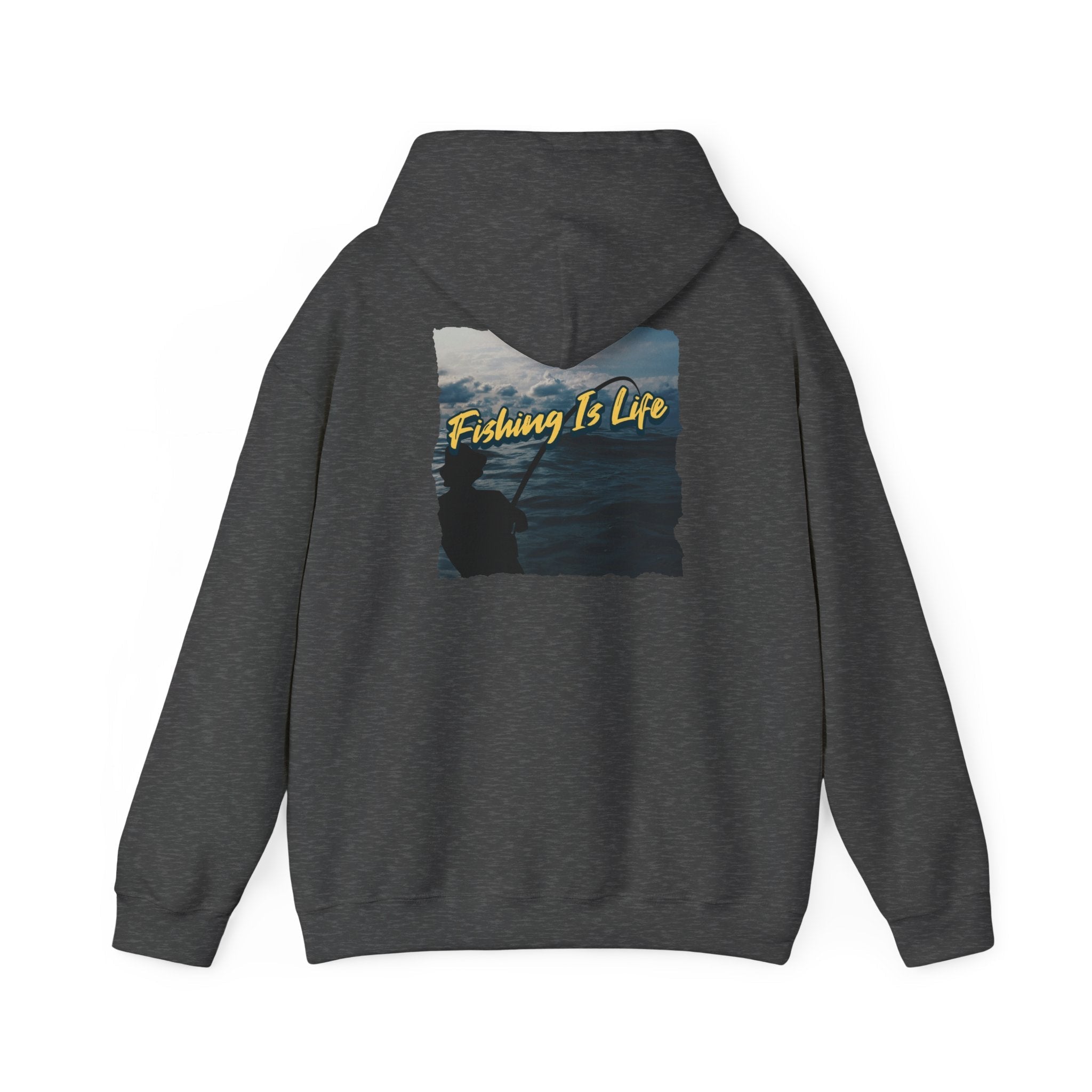Fishing Is Life Hoodie - Unisex Heavy Blend Sweatshirt for Fishing Lovers - Get Tight Gear