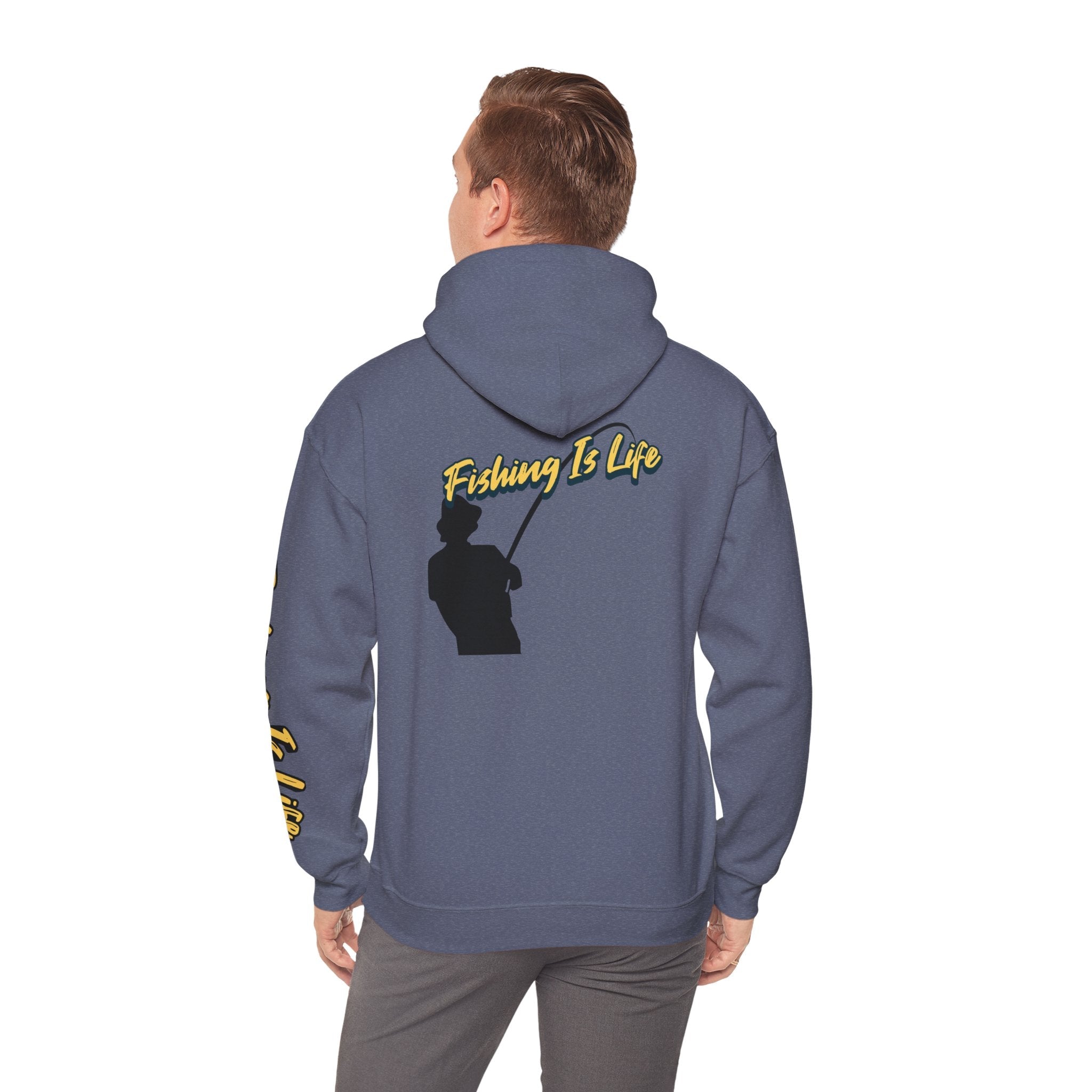 Fishing Is Life Hoodie - Unisex Heavy Blend Sweatshirt for Fishing Lovers - Get Tight Gear