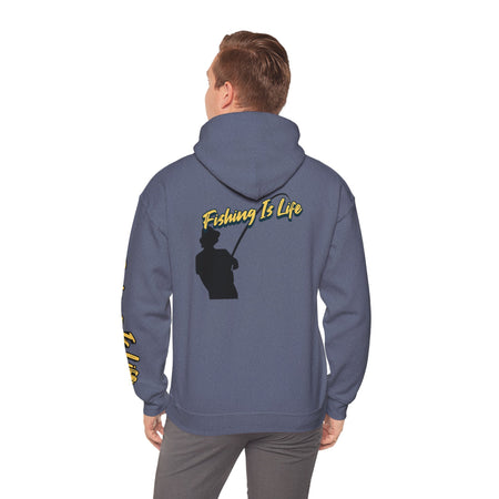 Fishing Is Life Hoodie - Unisex Heavy Blend Sweatshirt for Fishing Lovers - Get Tight Gear
