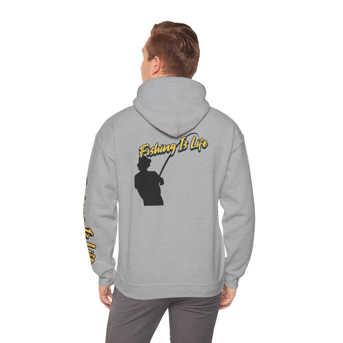 Fishing Is Life Hoodie - Unisex Heavy Blend Sweatshirt for Fishing Lovers - Get Tight Gear