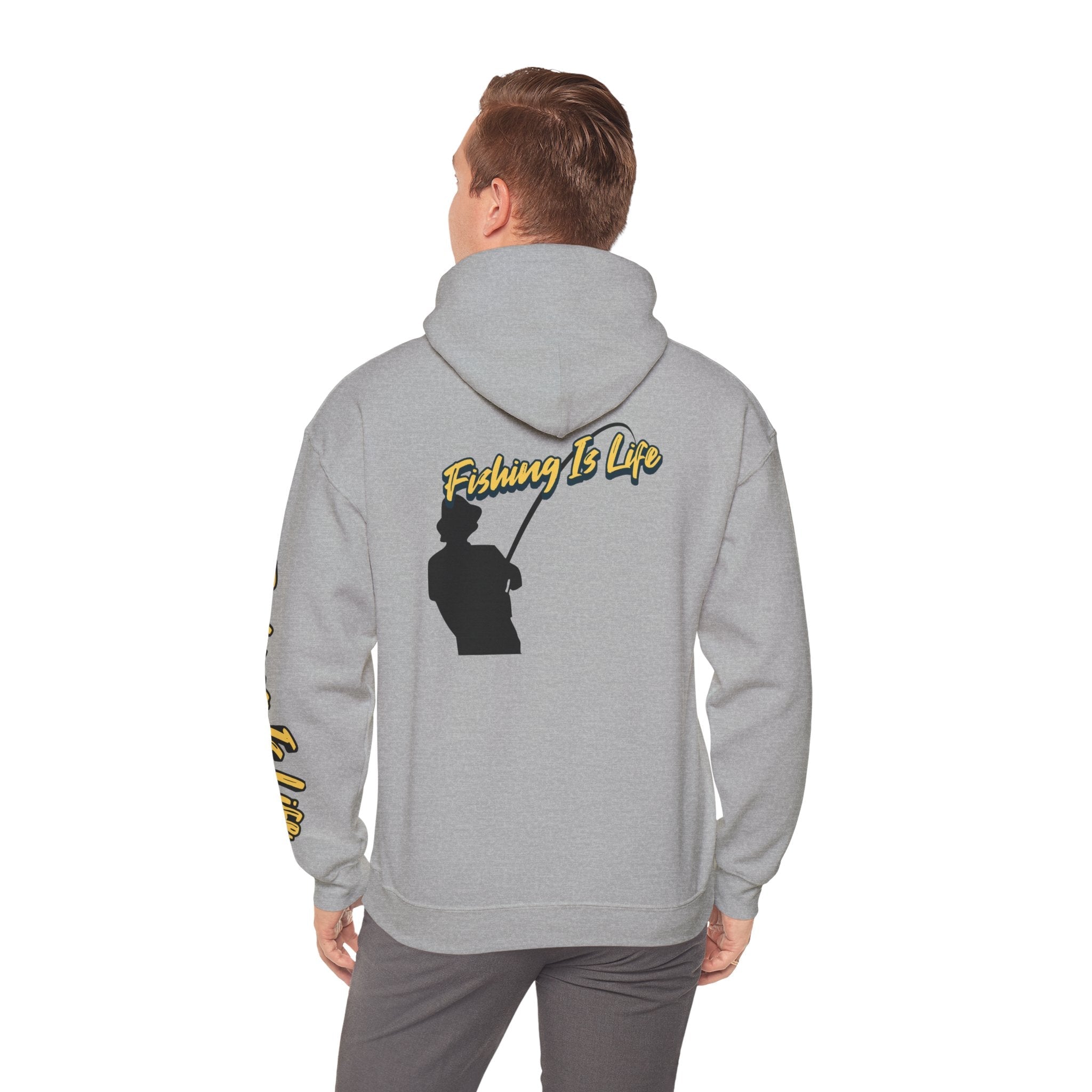 Fishing Is Life Hoodie - Unisex Heavy Blend Sweatshirt for Fishing Lovers - Get Tight Gear