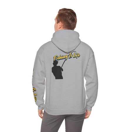 Fishing Is Life Hoodie - Unisex Heavy Blend Sweatshirt for Fishing Lovers - Get Tight Gear