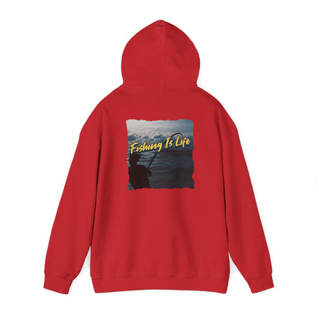 Fishing Is Life Hoodie - Unisex Heavy Blend Sweatshirt for Fishing Lovers - Get Tight Gear