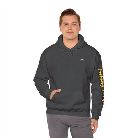 Fishing Is Life Hoodie - Unisex Heavy Blend Sweatshirt for Fishing Lovers - Get Tight Gear