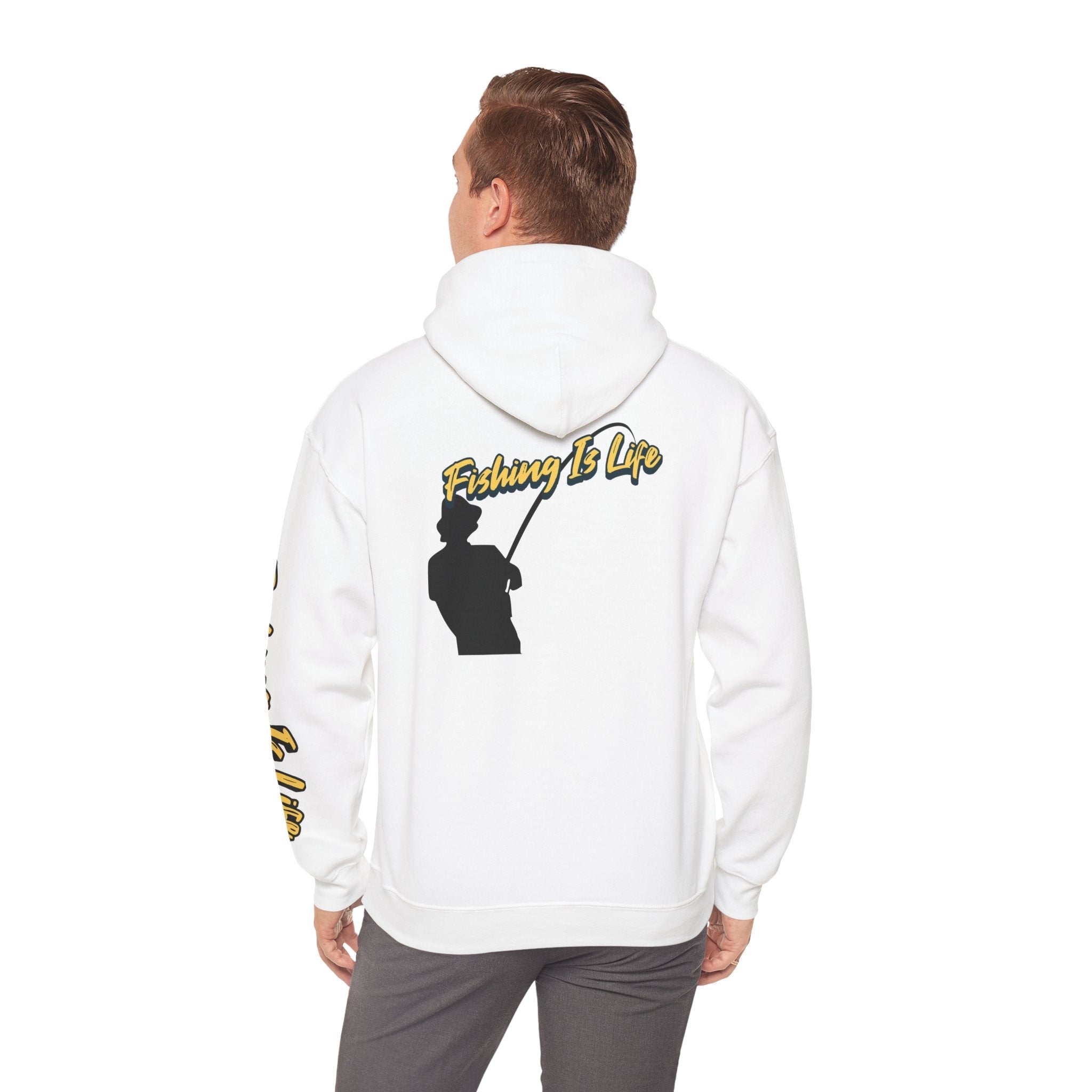 Fishing Is Life Hoodie - Unisex Heavy Blend Sweatshirt for Fishing Lovers - Get Tight Gear