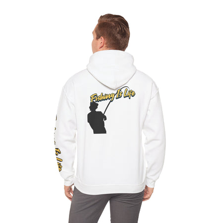 Fishing Is Life Hoodie - Unisex Heavy Blend Sweatshirt for Fishing Lovers - Get Tight Gear