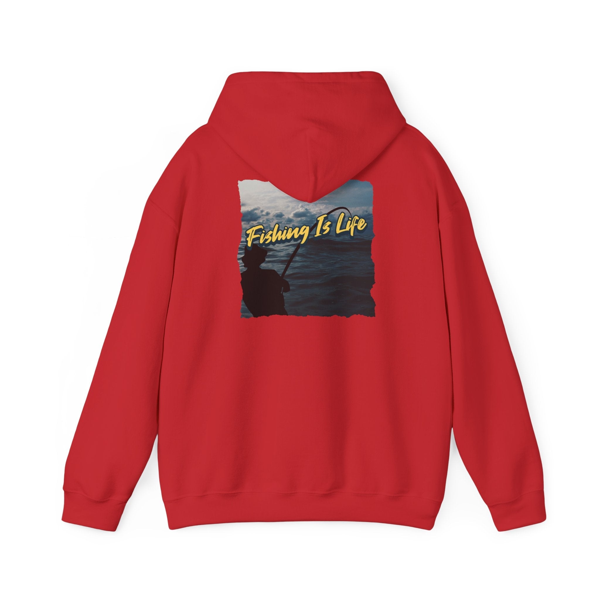 Fishing Is Life Hoodie - Unisex Heavy Blend Sweatshirt for Fishing Lovers - Get Tight Gear