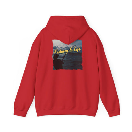 Fishing Is Life Hoodie - Unisex Heavy Blend Sweatshirt for Fishing Lovers - Get Tight Gear