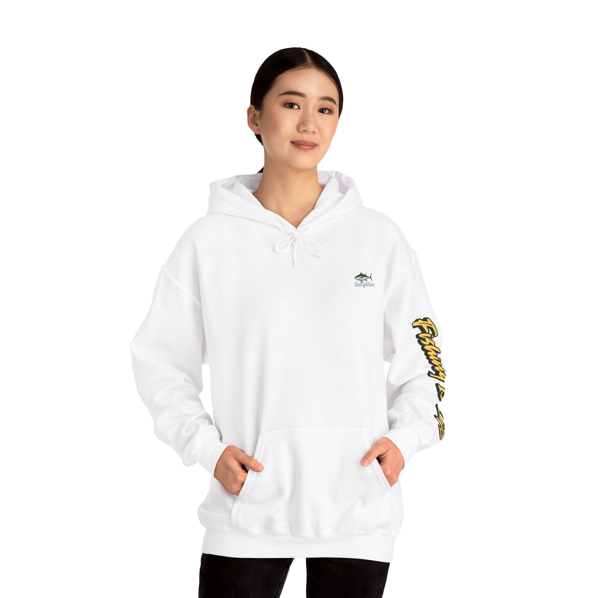 Fishing Is Life Hoodie - Unisex Heavy Blend Sweatshirt for Fishing Lovers - Get Tight Gear
