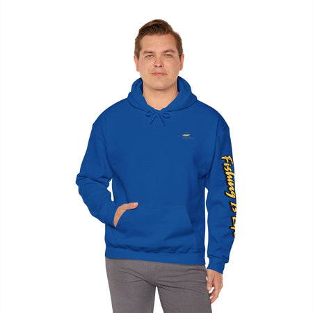 Fishing Is Life Hoodie - Unisex Heavy Blend Sweatshirt for Fishing Lovers - Get Tight Gear