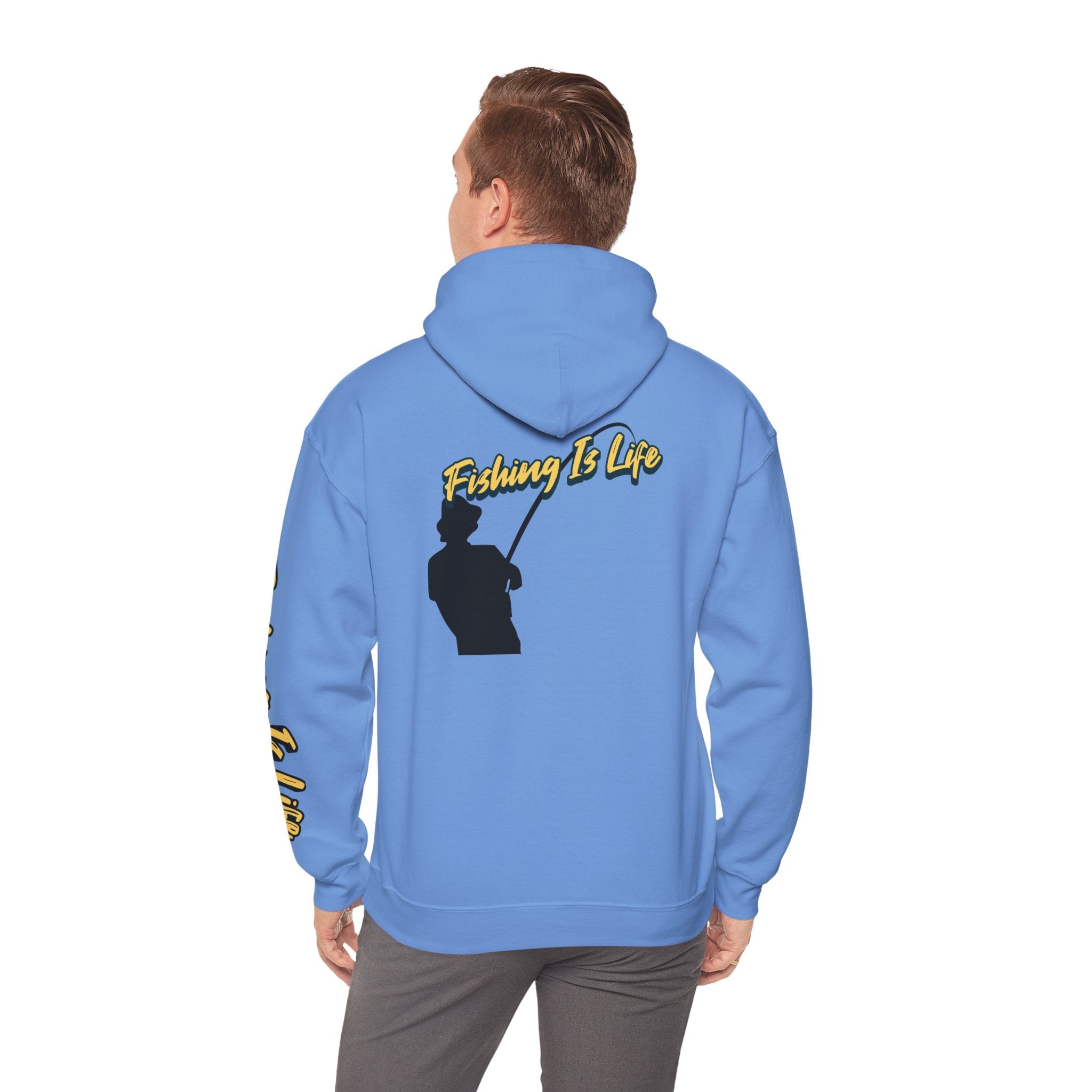 Fishing Is Life Hoodie - Unisex Heavy Blend Sweatshirt for Fishing Lovers - Get Tight Gear