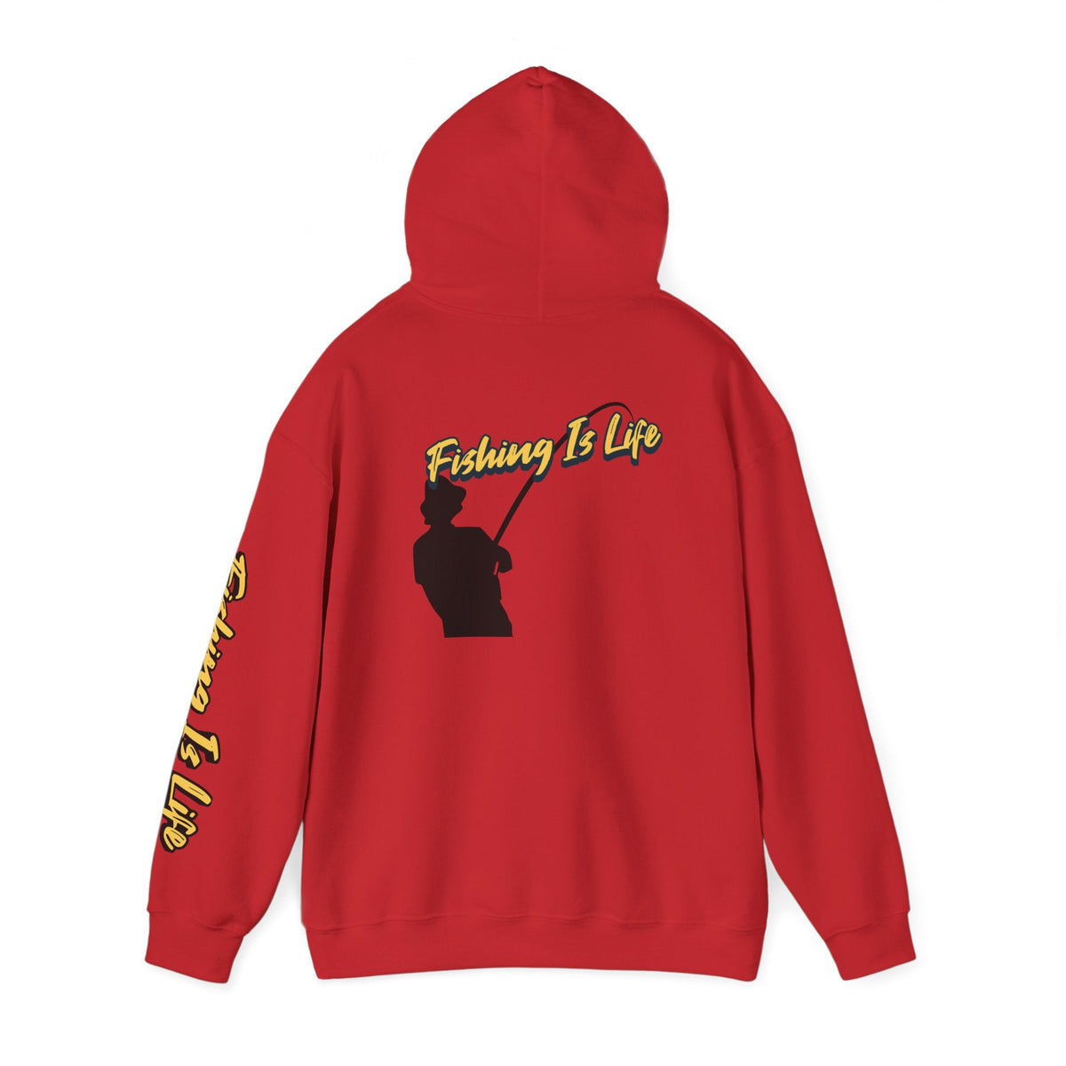 Fishing Is Life Hoodie - Unisex Heavy Blend Sweatshirt for Fishing Lovers - Get Tight Gear