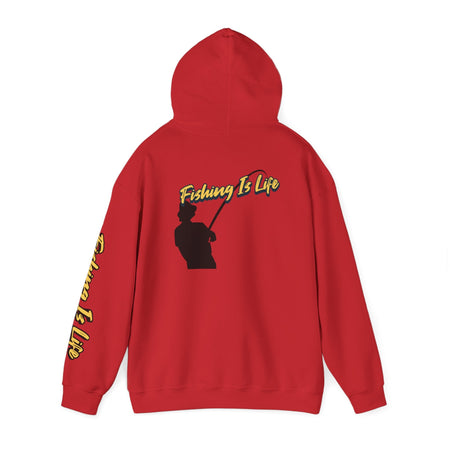 Fishing Is Life Hoodie - Unisex Heavy Blend Sweatshirt for Fishing Lovers - Get Tight Gear