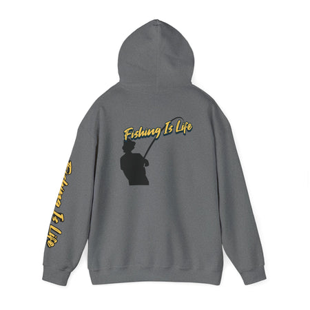 Fishing Is Life Hoodie - Unisex Heavy Blend Sweatshirt for Fishing Lovers - Get Tight Gear
