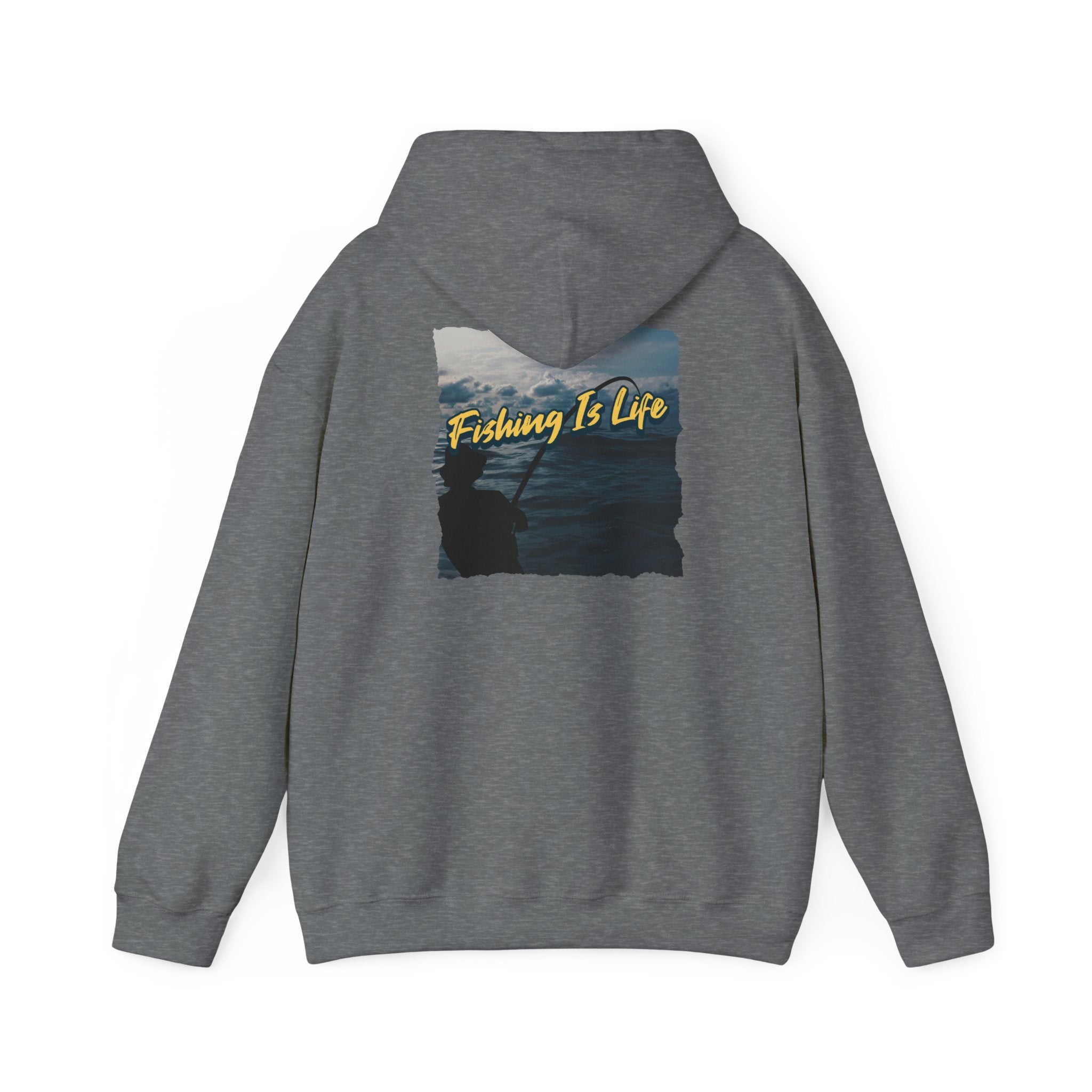 Fishing Is Life Hoodie - Unisex Heavy Blend Sweatshirt for Fishing Lovers - Get Tight Gear