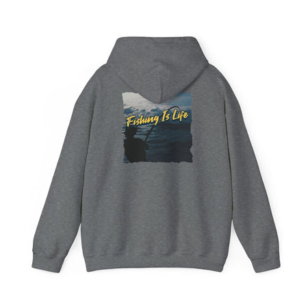 Fishing Is Life Hoodie - Unisex Heavy Blend Sweatshirt for Fishing Lovers - Get Tight Gear