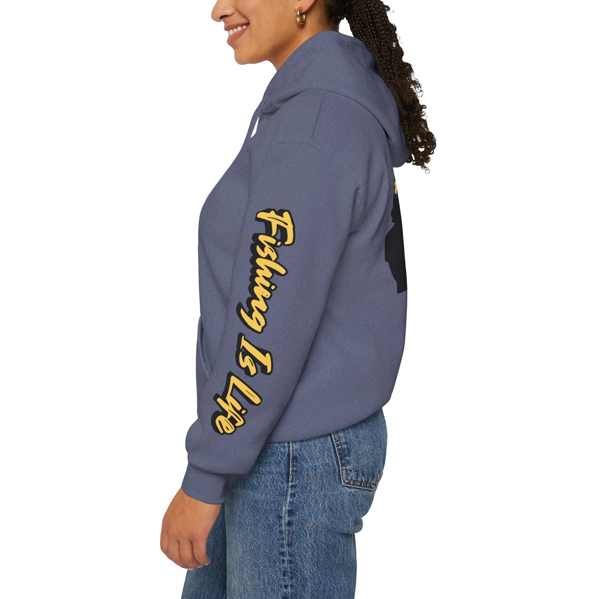 Fishing Is Life Hoodie - Unisex Heavy Blend Sweatshirt for Fishing Lovers - Get Tight Gear