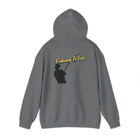 Fishing Is Life Hoodie - Unisex Heavy Blend Sweatshirt for Fishing Lovers - Get Tight Gear