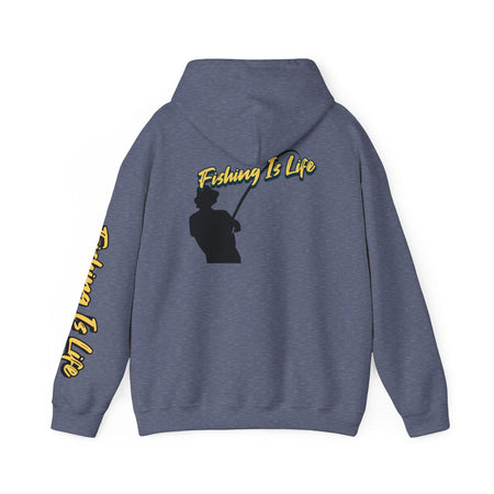 Fishing Is Life Hoodie - Unisex Heavy Blend Sweatshirt for Fishing Lovers - Get Tight Gear